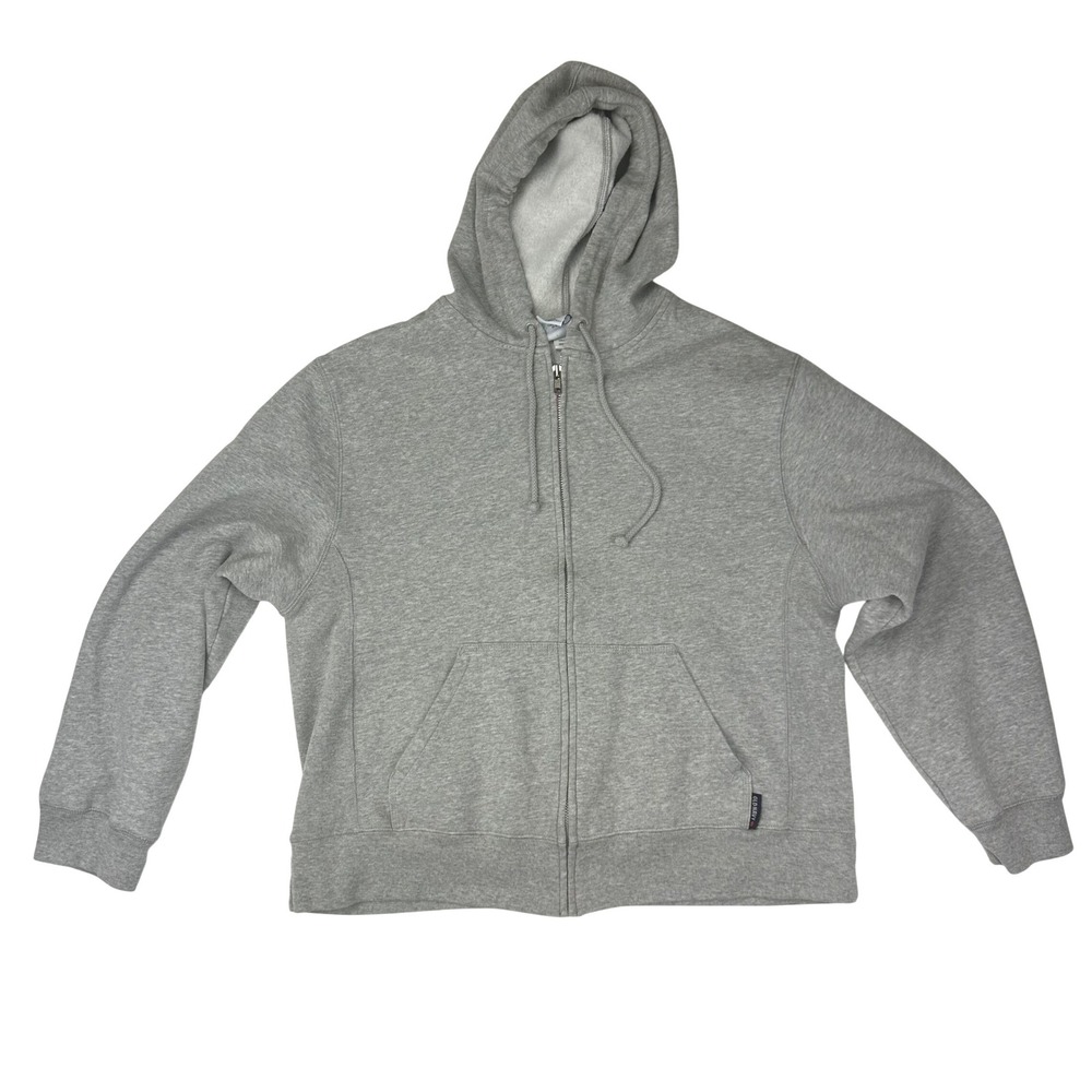 Old‎ Navy Gray Full Zip Hoodie Sweatshirt Fleece Lined Casual Streetwear XL